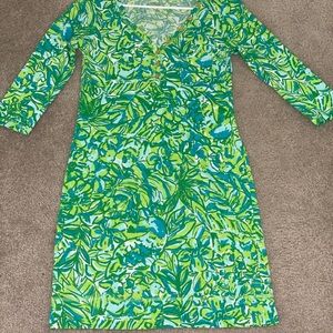 Lilly Pulitzer V-Neck T-Shirt Dress